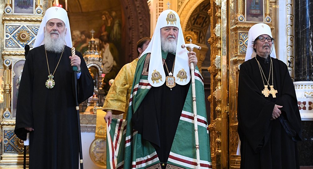 Патриарх Кирилл и патриарх Ириней